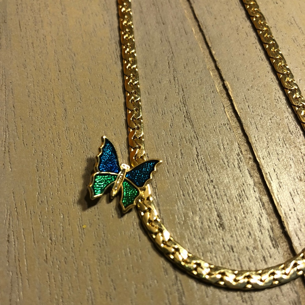 Vintage Avon Butterfly Necklace